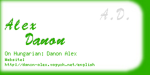 alex danon business card
